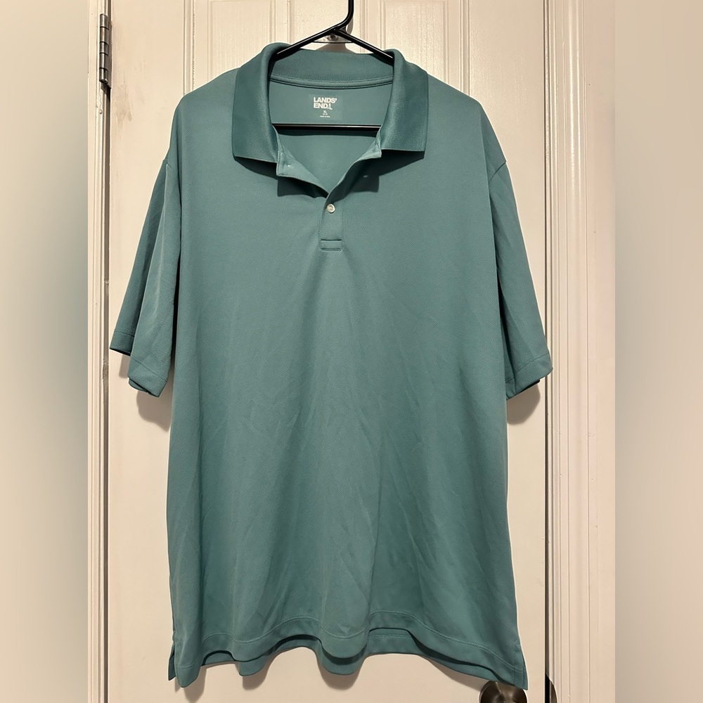 Lands' End Men's Polo Shirt - Sea Green